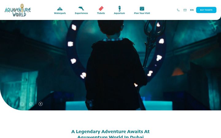 Screenshot of aquaventureworld.com