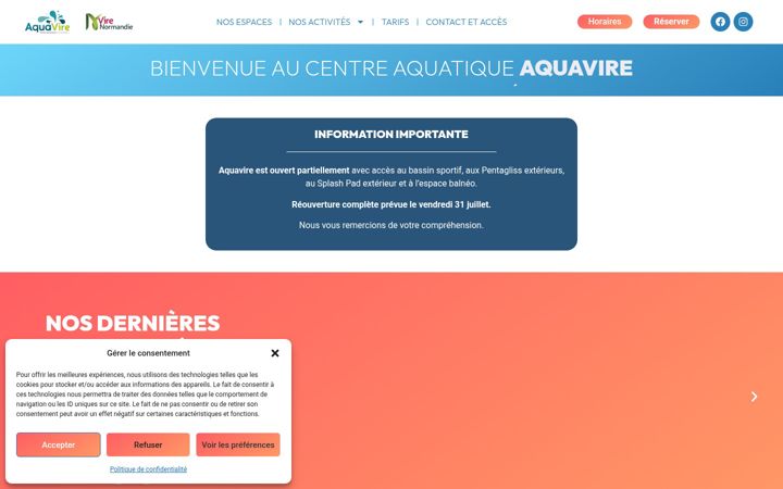 Ekraanipilt saidist aquavire.com