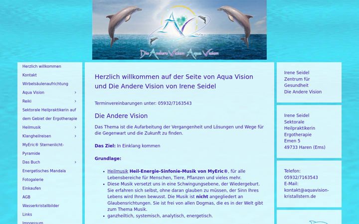 Screenshot of aquavision-kristallstern.de