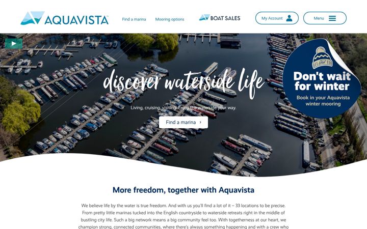 Screenshot of aquavista.com