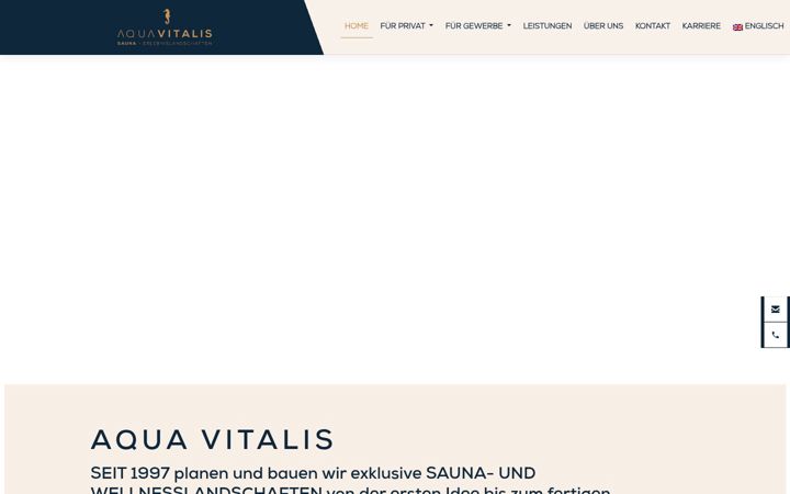 Skjermbilde av aquavitalis.de