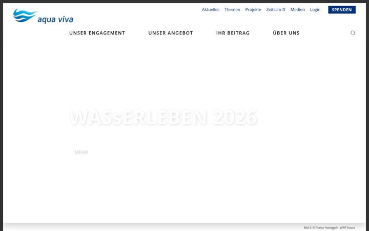 Skjermbilde av aquaviva.ch