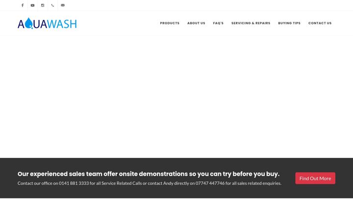 Screenshot of aquawash.co.uk