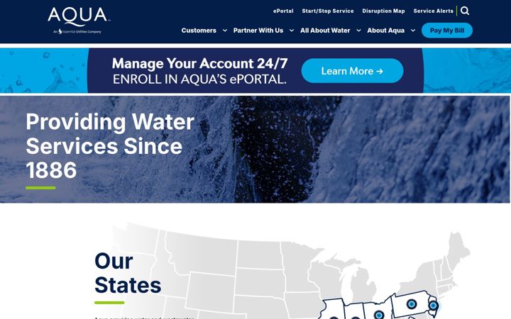 Screenshot of aquawater.com