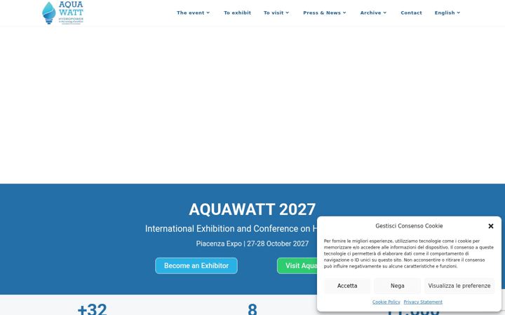 Skærmbillede af aquawatt.it