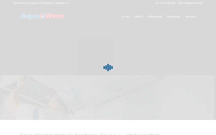 Screenshot of aquawent.pl