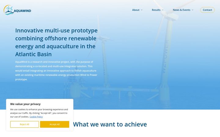 Screenshot of aquawind.eu