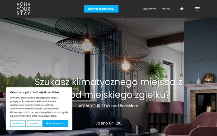 Screenshot of aquayourstay.pl
