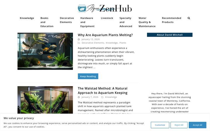 Screenshot of aquazenhub.com