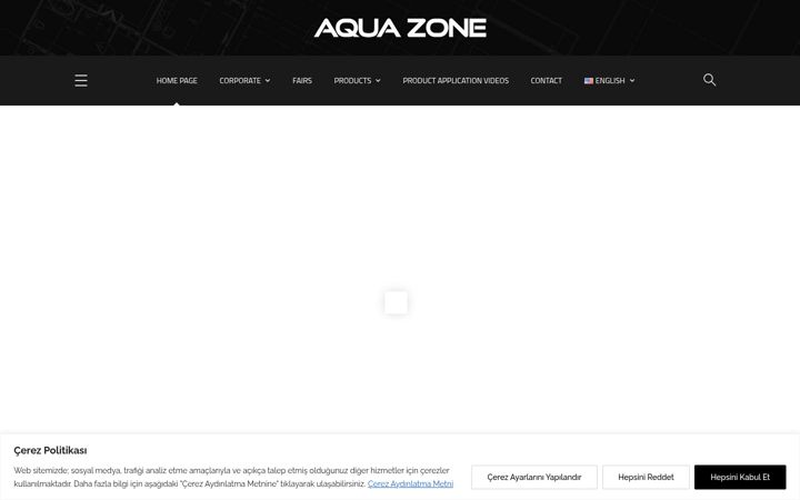 Screenshot of aquazone.com.tr