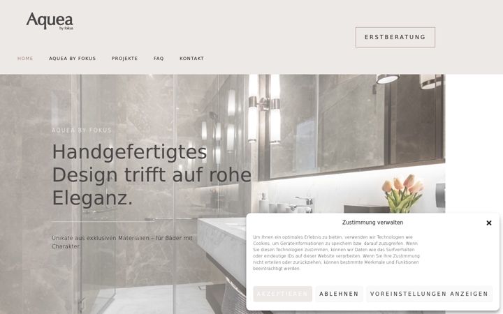 Screenshot of aqueabyfokus.ch