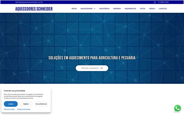 Snimka zaslona za aquecedoresschneider.com.br
