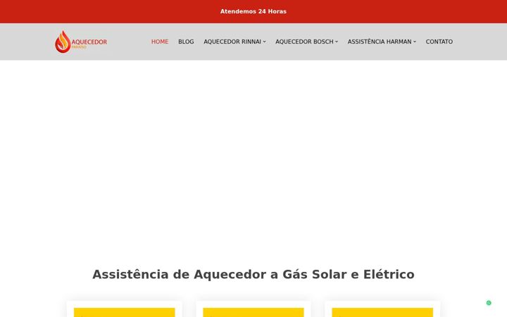 Screenshot of aquecedorparaiso.com