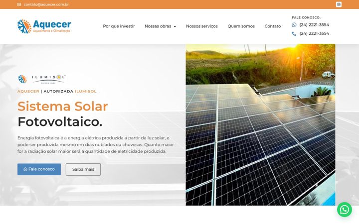 Screenshot of aquecer.com.br