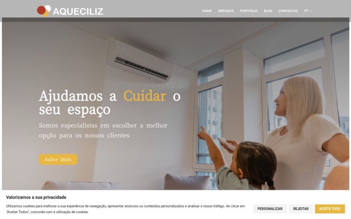 Screenshot of aqueciliz.com
