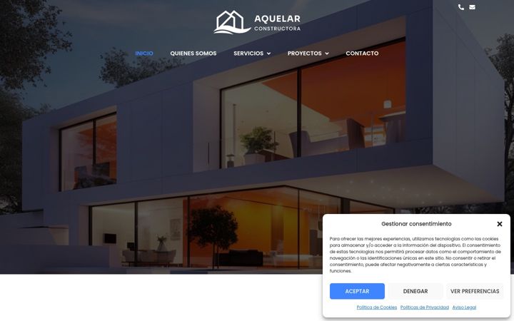Screenshot of aquelarconstructora.es