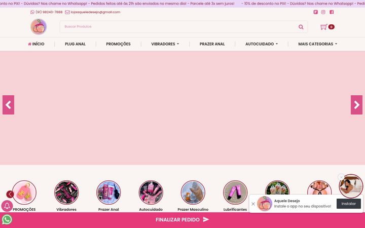 Snimka zaslona za aqueledesejo.com.br