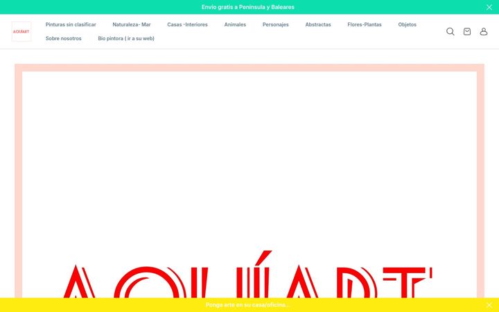 Screenshot of aquiart.es