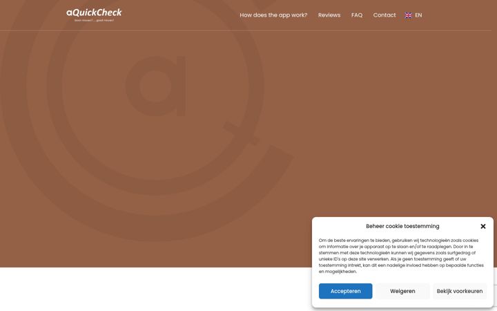 Skjámynd af aquickcheck.com