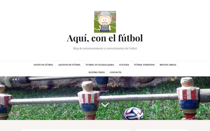 Screenshot of aquiconelfutbol.com