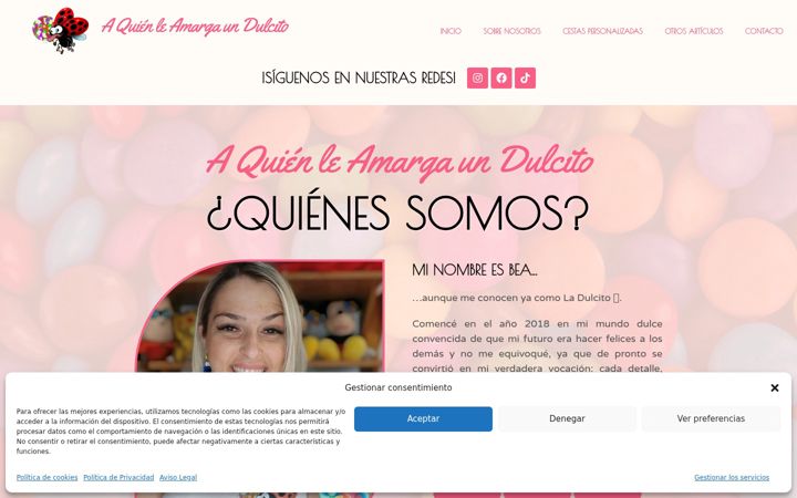 Screenshot of aquienleamargaundulcito.es
