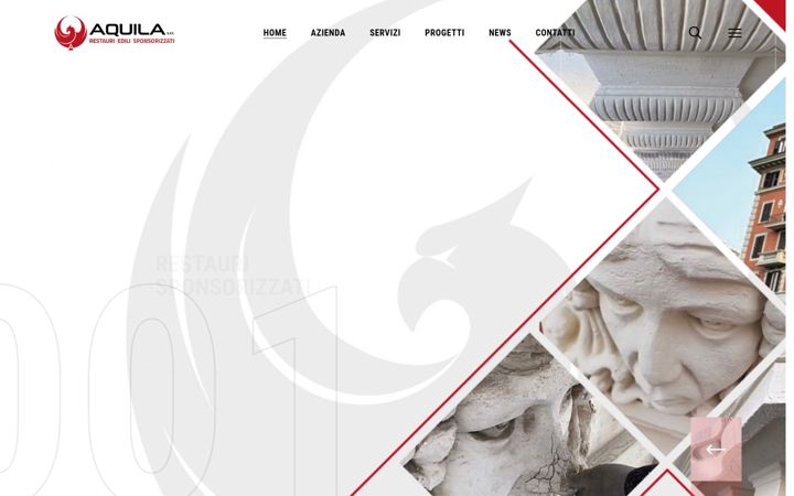 Екранна снимка на aquila-restauriedilisponsorizzati.it