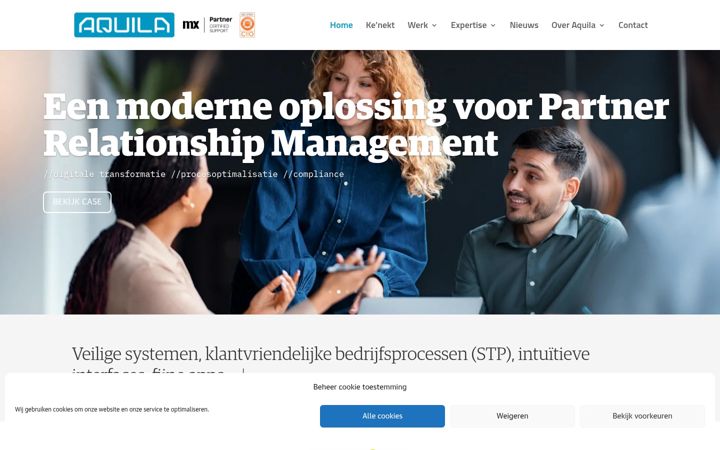 Skjermbilde av aquila.nl
