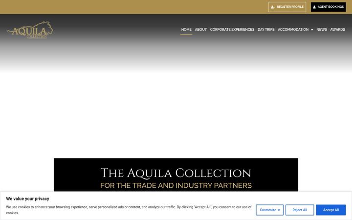 Skjermbilde av aquilacollection.com