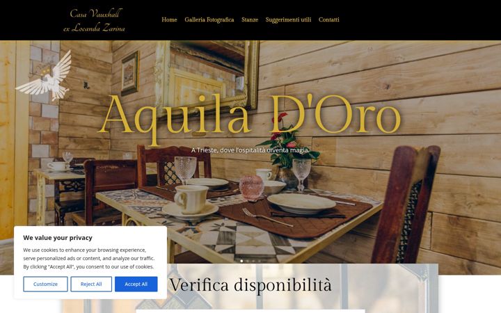 Screenshot of aquiladorotrieste.it