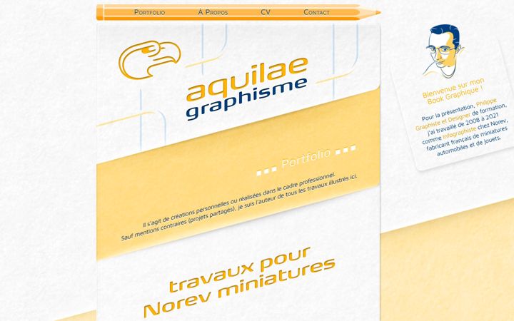 Screenshot of aquilae-graphisme.fr