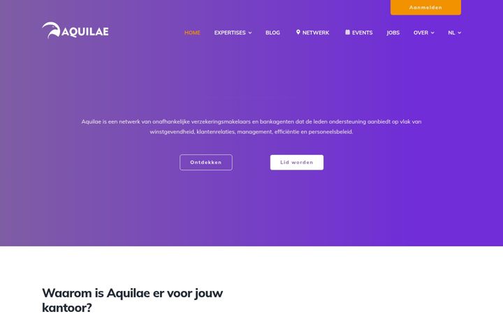 Screenshot of aquilae.be