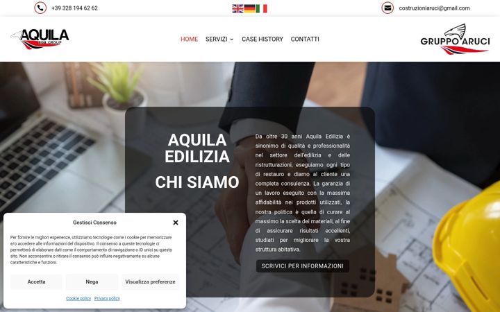 Screenshot of aquilaedilizia.com