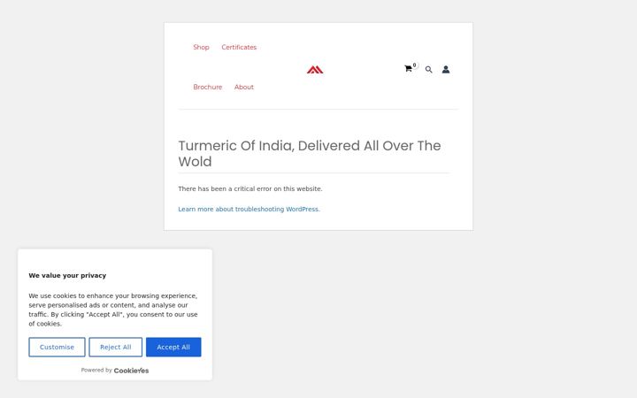 Screenshot of aquilamercantile.com