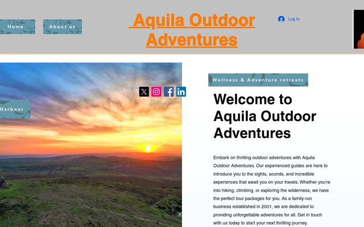 Screenshot von aquilaoutdooradventures.co.uk