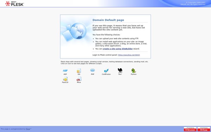 Screenshot of aquileia.net