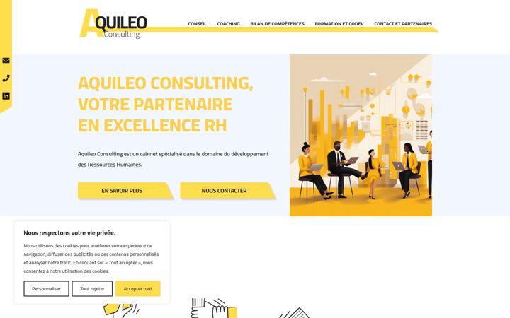 Screenshot of aquileo-consulting.fr