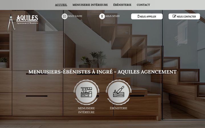 Screenshot of aquilesagencement.fr