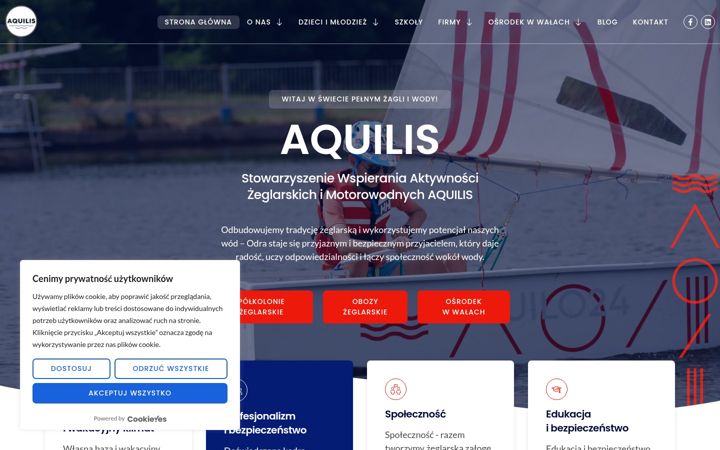 Screenshot of aquilis.org