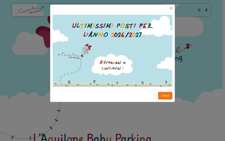 Screenshot of aquiloneasilonido.it