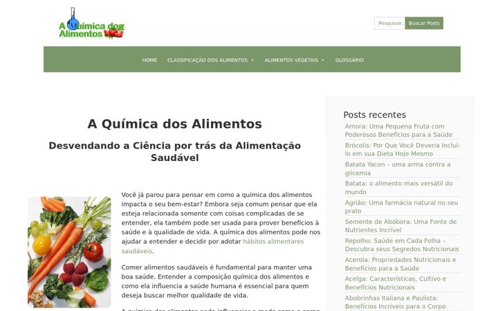 Snimka zaslona za aquimicadosalimentos.com.br