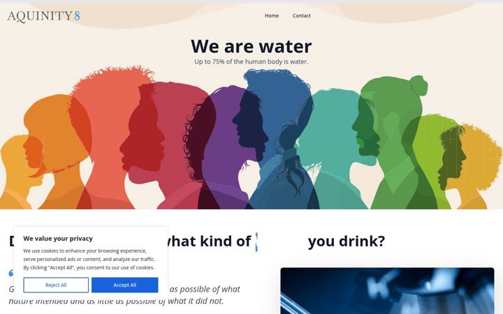 Zrzut ekranu aquinity8.com