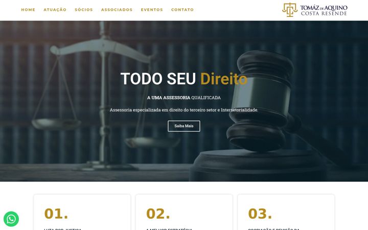Screenshot of aquinoresende.com.br