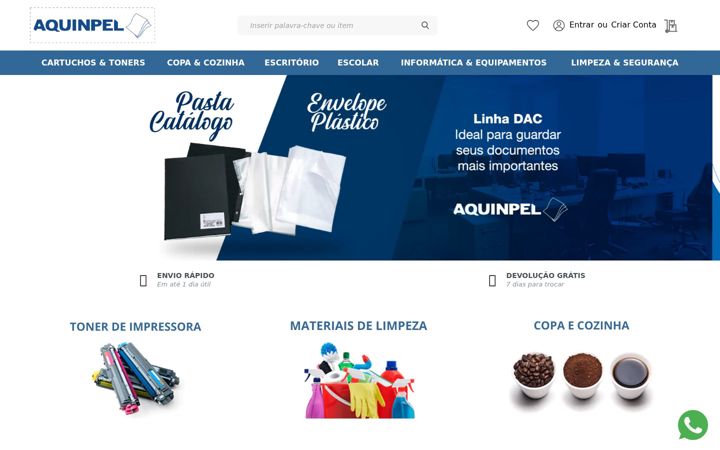 Snimka zaslona za aquinpel.com.br