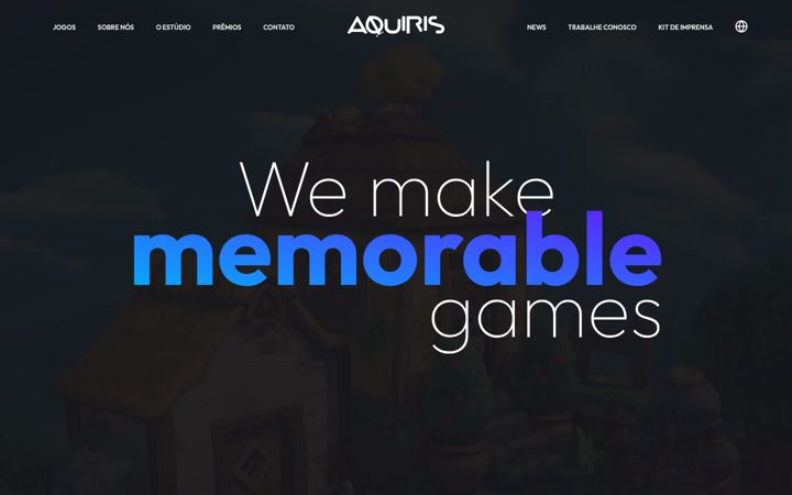 Screenshot of aquiris.com.br