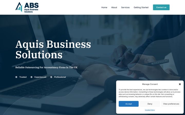 Screenshot of aquisbs.com