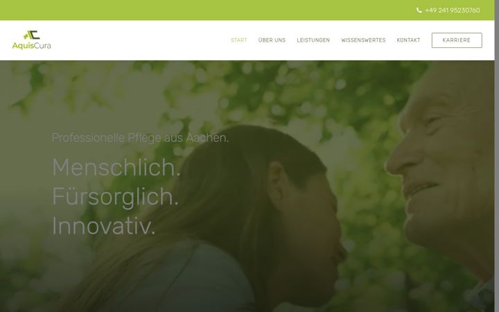 Screenshot of aquiscura.de