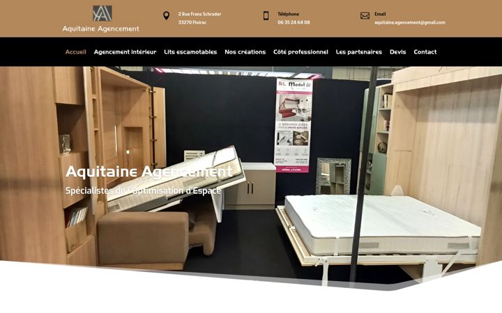 Screenshot of aquitaine-agencement.fr