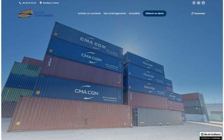 Screenshot stránky aquitaine-containers.fr