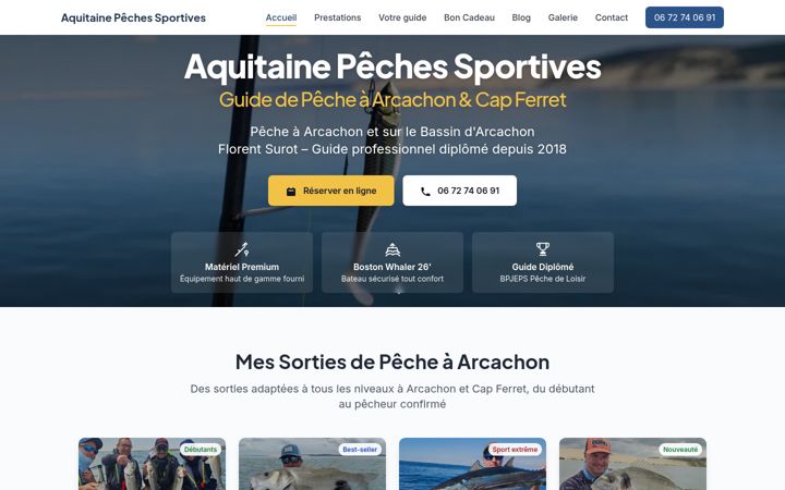Screenshot of aquitaine-peches-sportives.fr