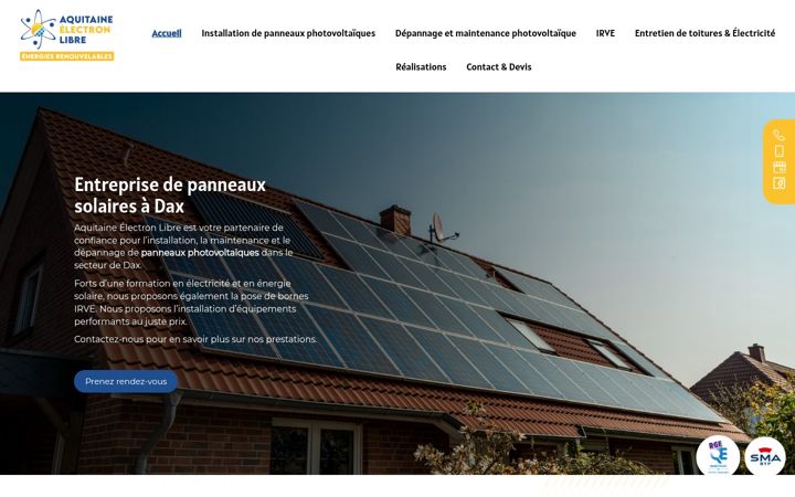 Screenshot of aquitaineelectronlibre.fr